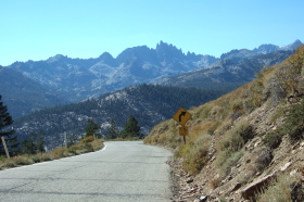 View of The Minarets from Minaret Road