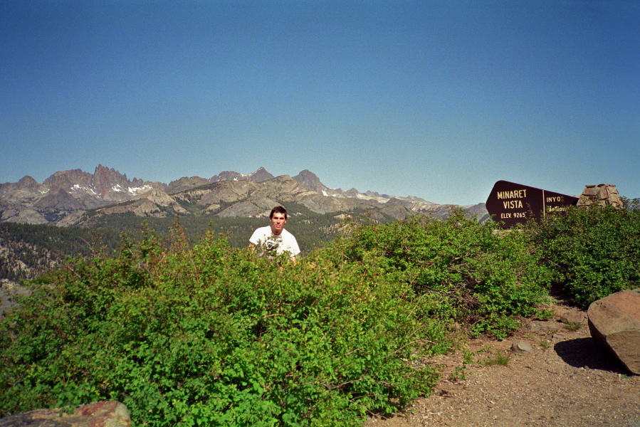 Bill at Minaret Vista.