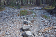 On my last hike here sixteen years ago, these stones were underwater.