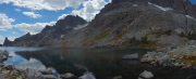 Cecile Lake from its outlet above Iceberg Lake