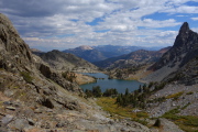 Picture perfect view of Minaret Lake and Riegelhuth Minaret