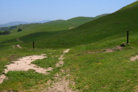 Eagle Creek Trail passing east of Mission Peak. (2060ft)