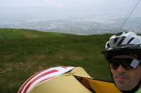 Bill on Mt. Allison; Fremont and south bay in the background. (2659ft)
