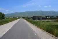Coyote Creek bike path heading toward today's goal.  (10ft)