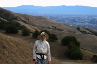 Bill trying to stay warm on the Hidden Valley Trail (1850ft)