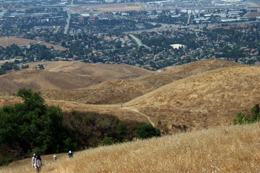 Marching up the steep section of Horse Heaven Trail.