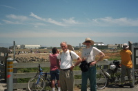 David and Bill at the Stevens Creek Bridge