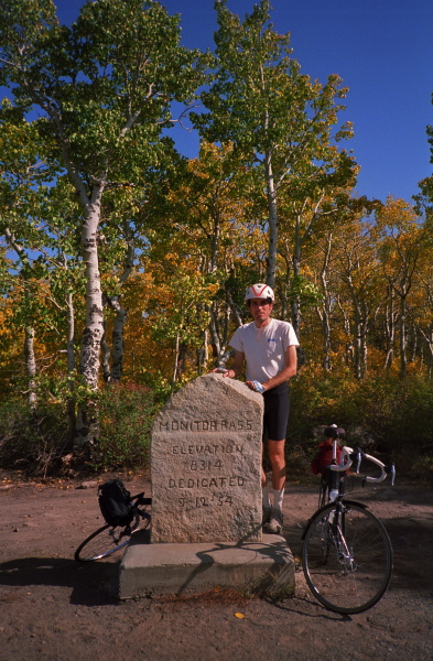 Bill at Monitor Pass monument.