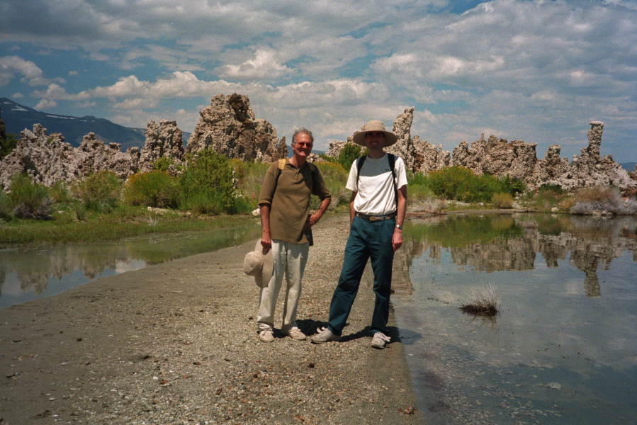Bill and David near the tufa towers