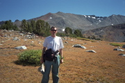 Bill in meadow near Spillway Lake (10450ft)
