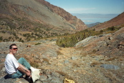 Bill above Mono Pass and Bloody Canyon