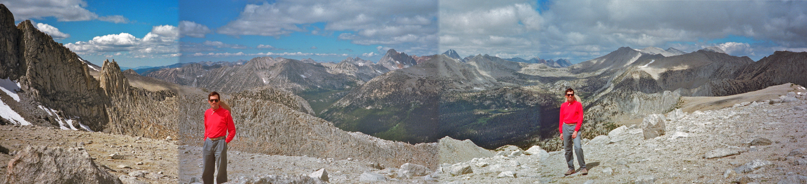 Bill at the viewspot on Ruby Ridge of Pioneer Basin