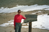 We made it!  Bill at Mono Pass.