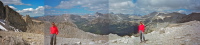Bill at the viewspot on Ruby Ridge of Pioneer Basin