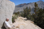Dad rests on the Mono Pass Trail.