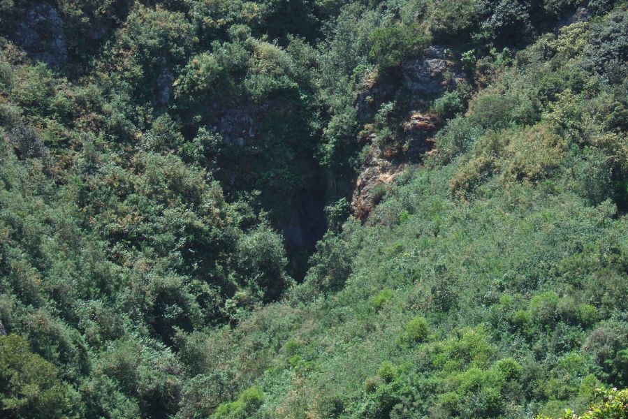 A dry Brooks Falls