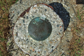 Peak Mountain summit marker