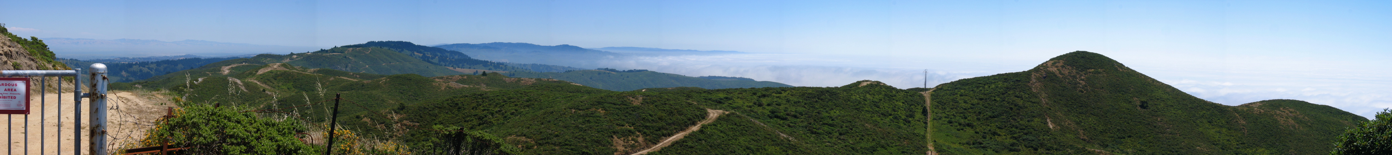 Montara Mountain south panorama. (1840ft)