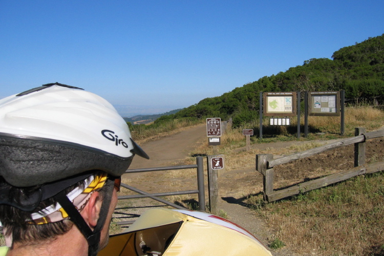 Top of the Spring Ridge Trail at Windy Hill. (1810ft)
