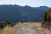 View across Lyndon Canyon to Castle Rock Ridge. (2500ft)
