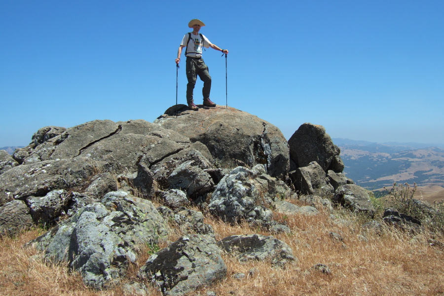 Bill on Monument Peak