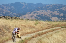 David stops on Monument Peak Road.
