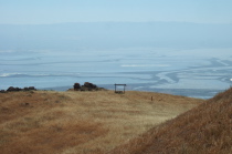 Lone picnic table with a view