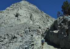 Frank climbs to Morgan Pass.