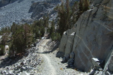 Morgan Pass Trail descends east of the pass.