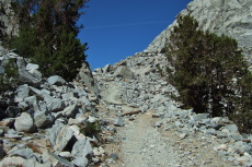 View toward Morgan Pass from its eastern approach.