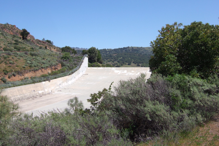Anderson Dam spillway.