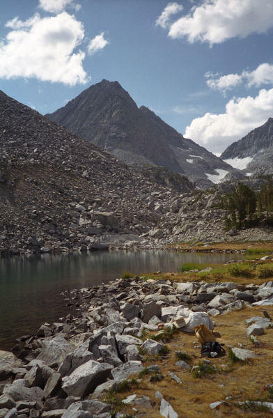 Rosy Finch Peak from Chickenfoot Lake
