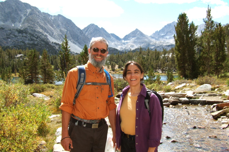 Stella and Frank in Little Lakes Valley.