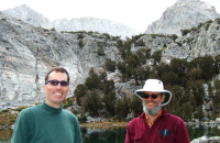 Bill and Frank share a moment of levity at Gem Lake.
