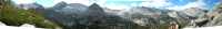 Frank and David at Morgan Pass (11100ft), Panorama 2.