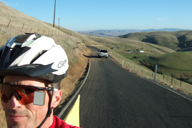 Half-way up the south side of Morgan Territory Rd.