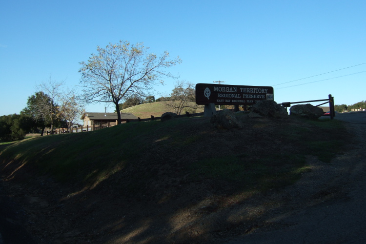 Passing the preserve parking lot.