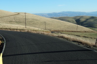 Looking down the south side of Morgan Territory Rd.