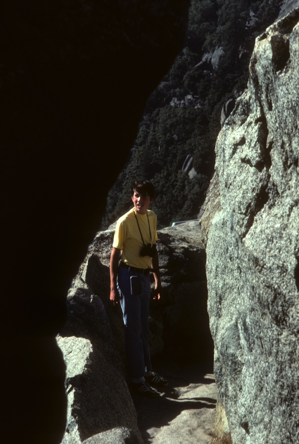 Bill on the trail up Moro Rock