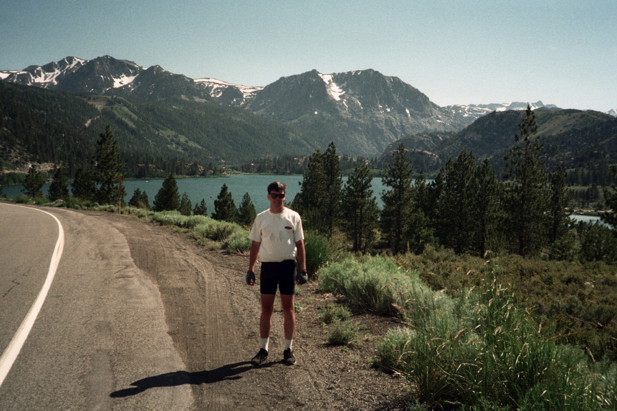 Derek at Oh! Ridge overlooking June Lake
