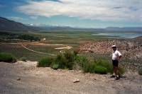 Derek on Lake Crowley Rd. overlooking Hilton Creek and Crowley Lake.