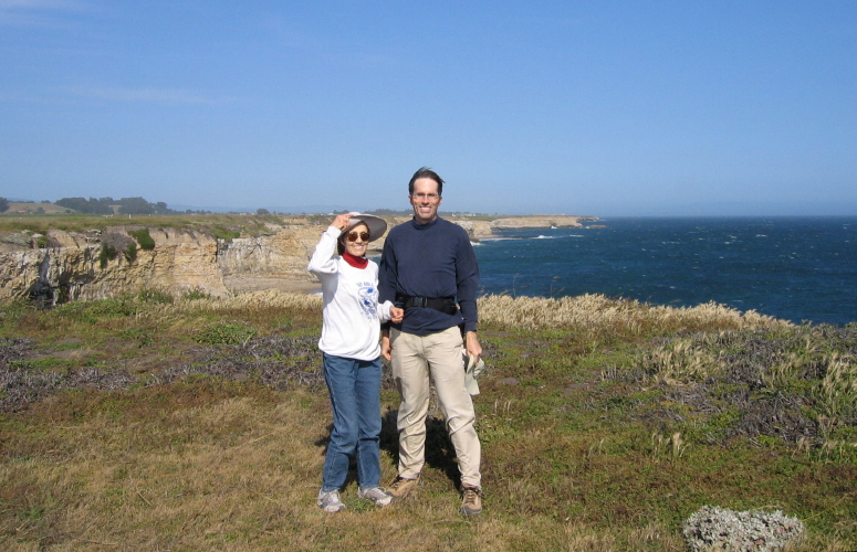 Kay and Bill on the bluff.