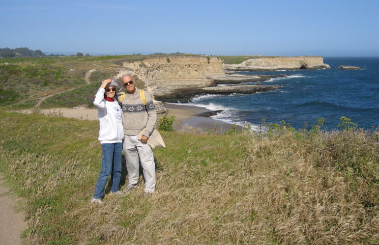 Kay and David on the bluff.