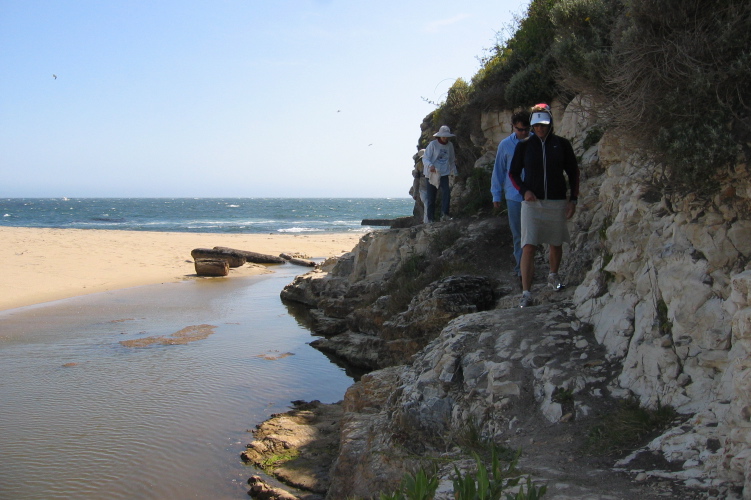 The trail above the foul pool.