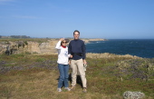 Kay and Bill on the bluff.