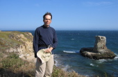 Bill on the bluff in front of the small island.