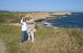 Kay and David on the bluff.