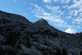 View up to the east ridge of Mt. Conness