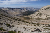 View down the west side of Conness's south ridge is quite different.