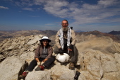 Stella and Frank on the summit of Mt. Conness